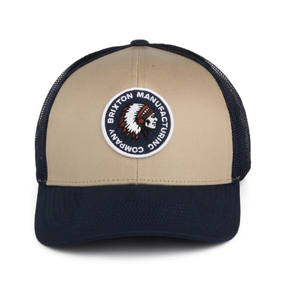 Casquette Trucker Rival Stamp NetPlus MP sable-bleu marine délavé BRIXTON