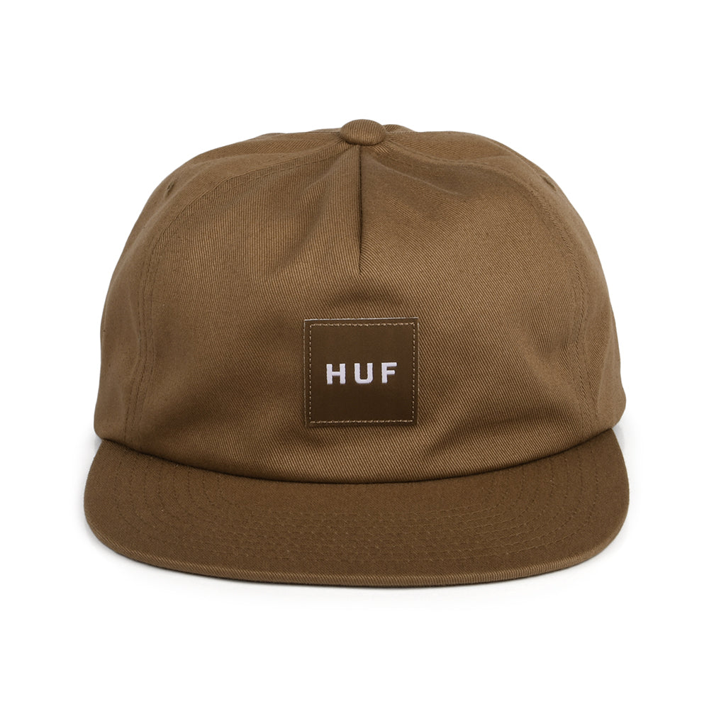 Casquette Snapback Non Structurée Box Logo marron HUF