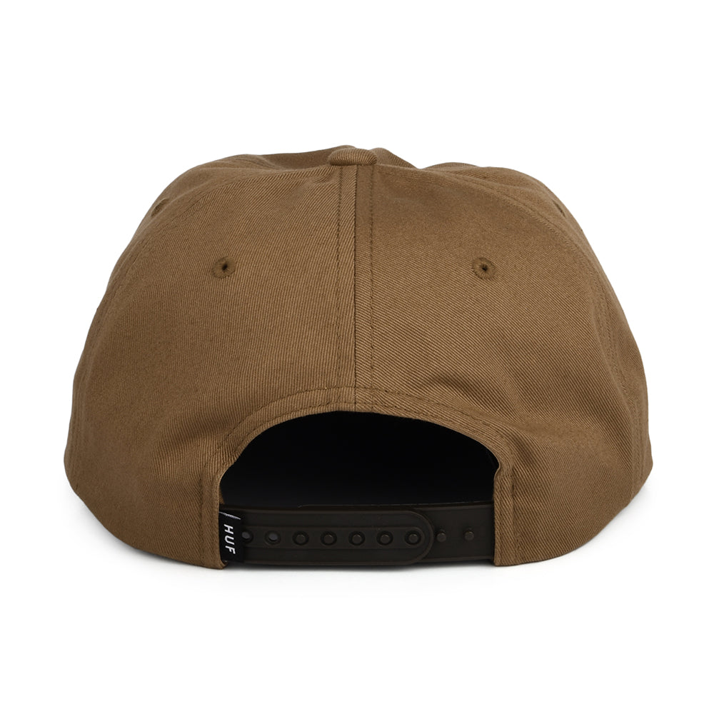 Casquette Snapback Non Structurée Box Logo marron HUF