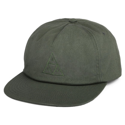 Casquette Snapback Non Structurée Triple Triangle olive HUF