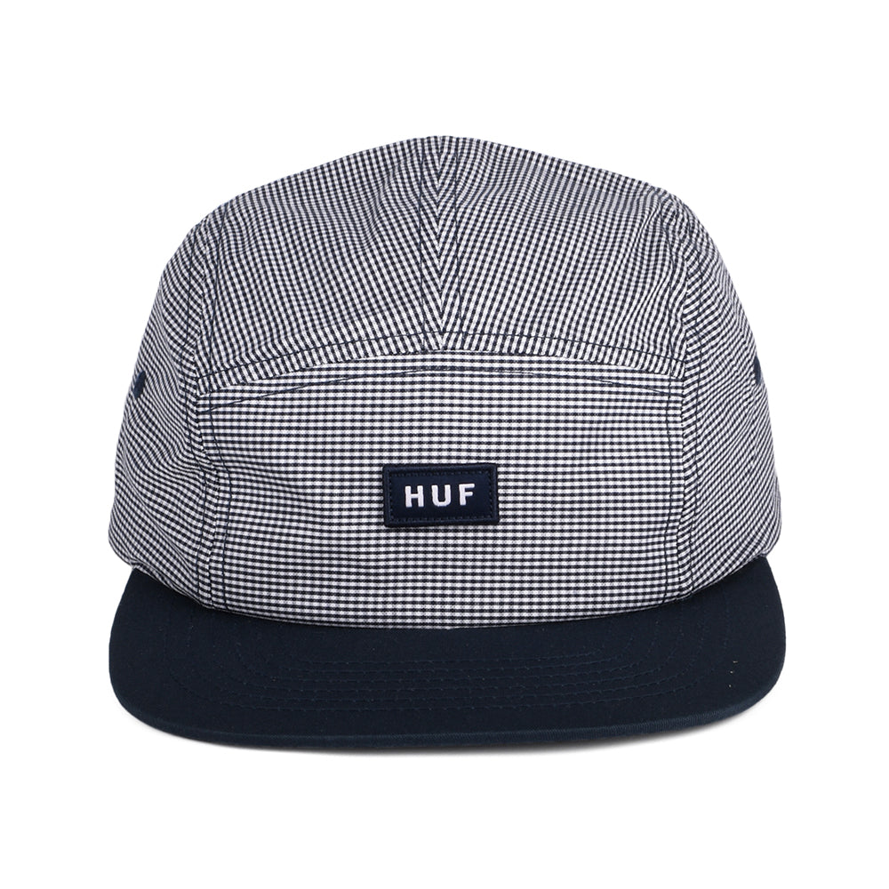 Casquette 5 Panel Micro Vichy bleu marine HUF
