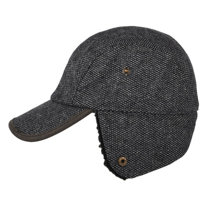 Casquette Hiver à Motif Tête-de-Clou Avec Protège-Oreilles anthracite DORFMAN PACIFIC