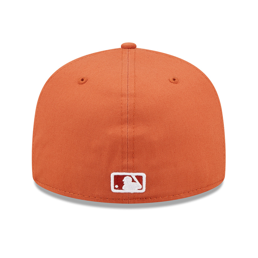 Casquette 59FIFTY MLB League Essential Oakland Athletics orange-blanc NEW ERA