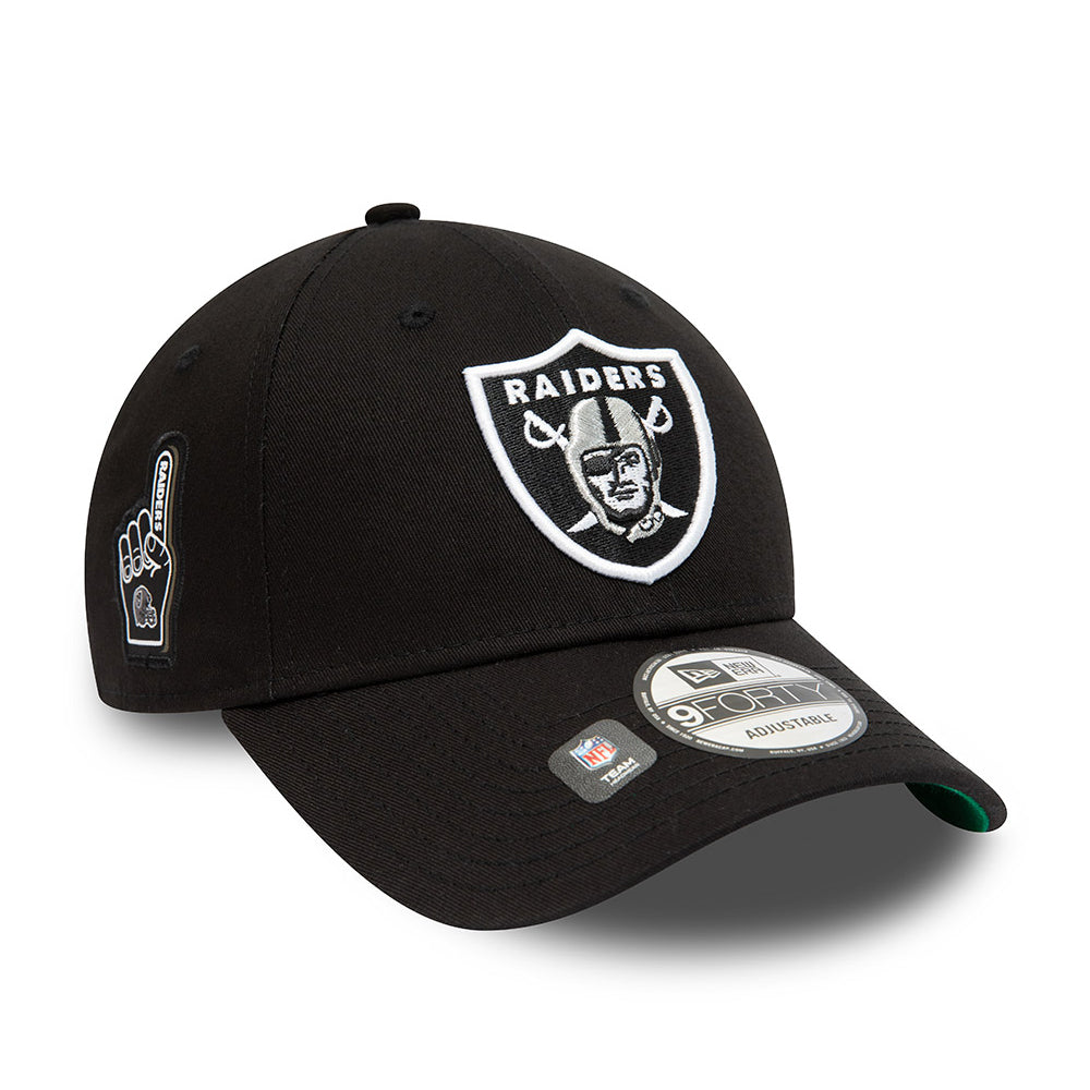 Casquette 9FORTY NFL Team Side Patch Las Vegas Raiders noir NEW ERA