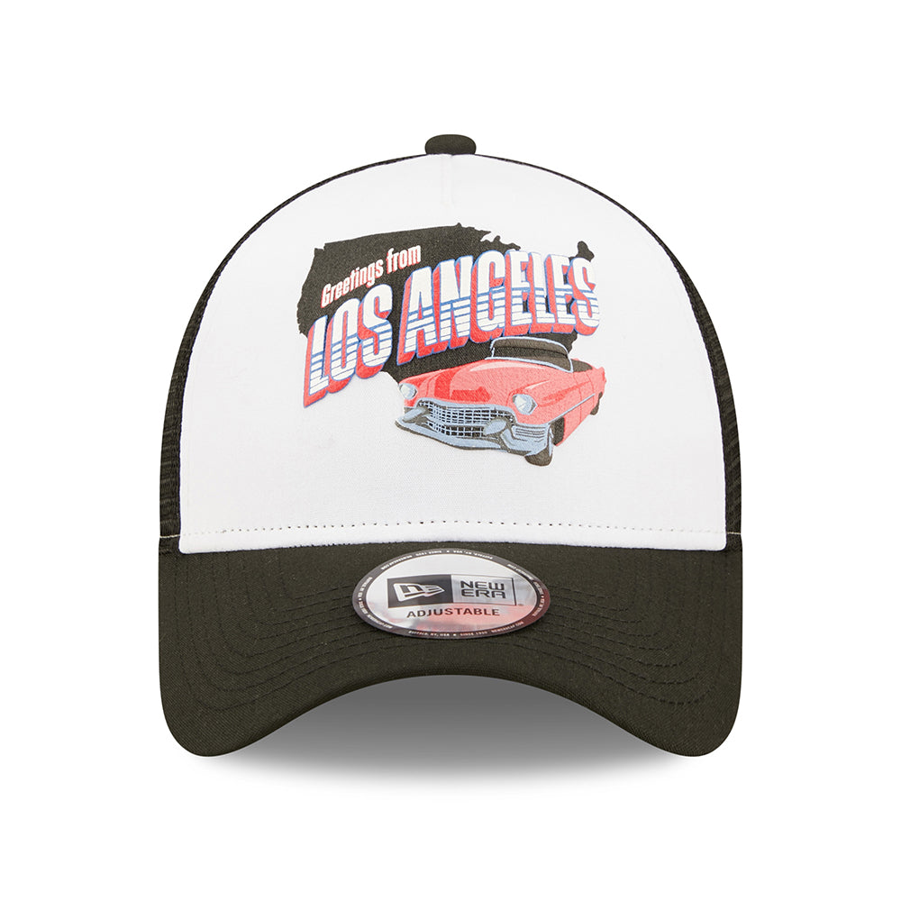 Casquette Trucker Repreve 9FORTY US State Wordmark Los Angeles noir-blanc NEW ERA