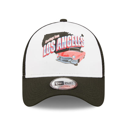 Casquette Trucker Repreve 9FORTY US State Wordmark Los Angeles noir-blanc NEW ERA