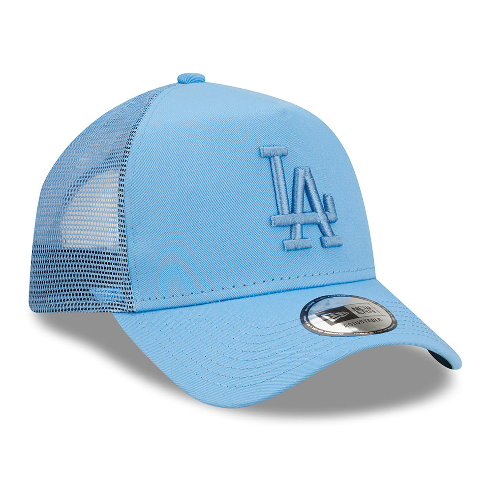 Casquette Trucker A-Frame 9FORTY MLB Tonal Mesh L.A. Dodgers bleu ciel NEW ERA