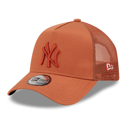 Casquette Trucker A-Frame 9FORTY MLB Tonal Mesh New York Yankees rouille NEW ERA