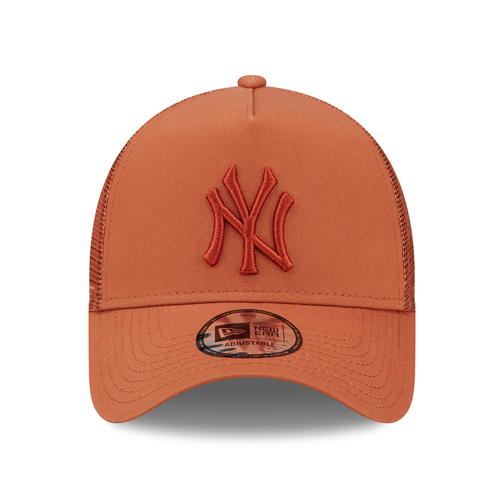 Casquette Trucker A-Frame 9FORTY MLB Tonal Mesh New York Yankees rouille NEW ERA