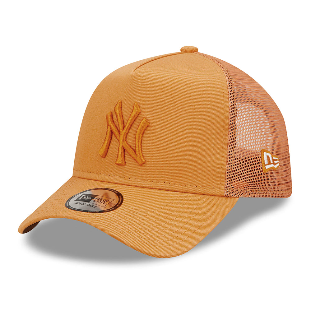 Casquette Trucker A-Frame 9FORTY MLB Tonal Mesh New York Yankees orange NEW ERA