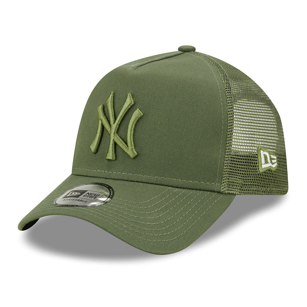 Casquette Trucker A-Frame 9FORTY MLB Tonal Mesh New York Yankees olive NEW ERA