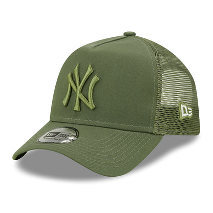 Casquette Trucker A-Frame 9FORTY MLB Tonal Mesh New York Yankees olive NEW ERA