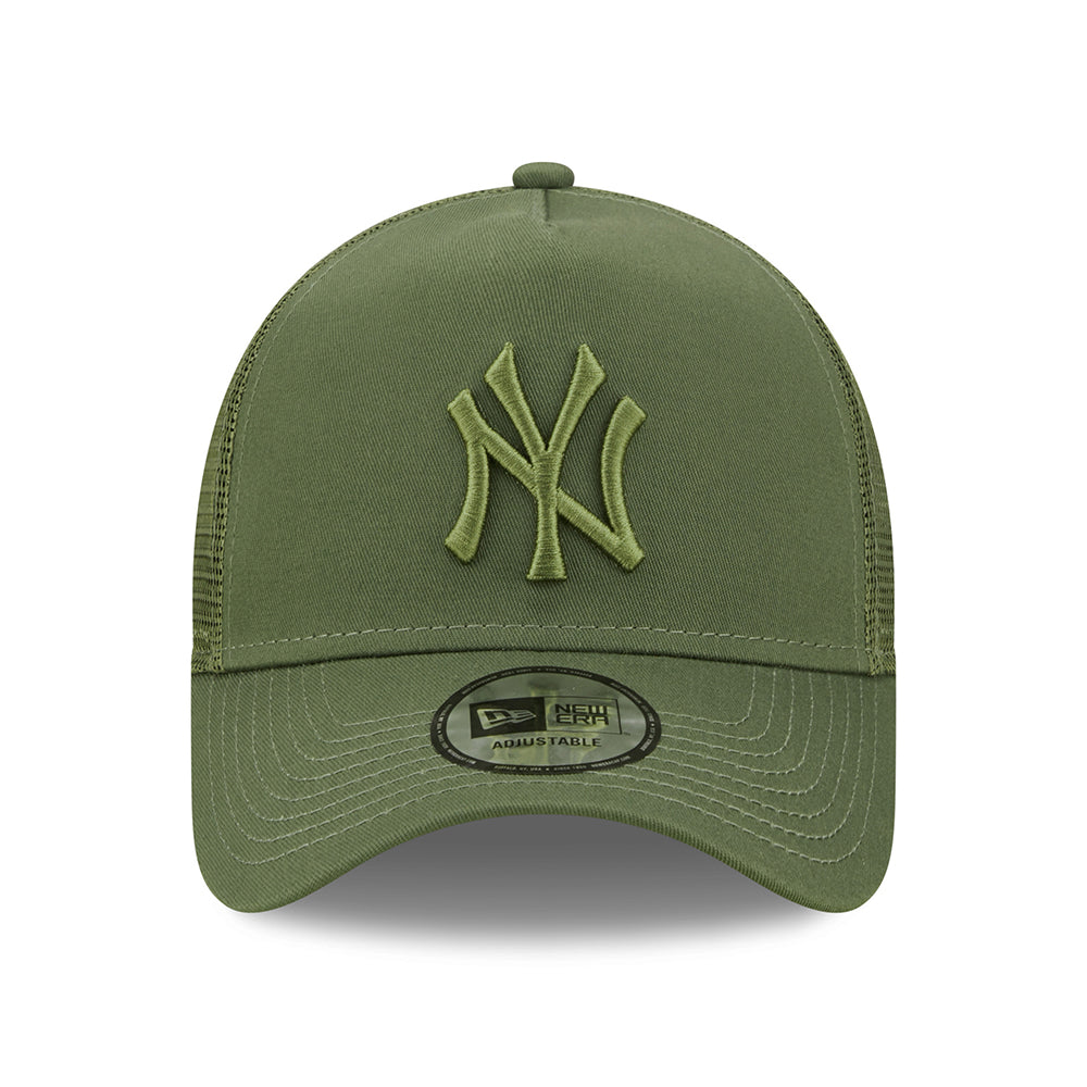 Casquette Trucker A-Frame 9FORTY MLB Tonal Mesh New York Yankees olive NEW ERA
