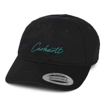 Casquette en Coton Sergé Delray noir CARHARTT WIP