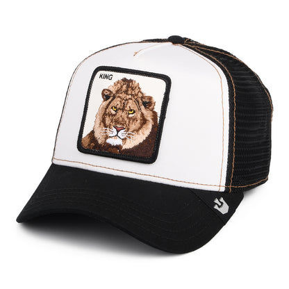 Casquette Trucker King Lion blanc-noir GOORIN