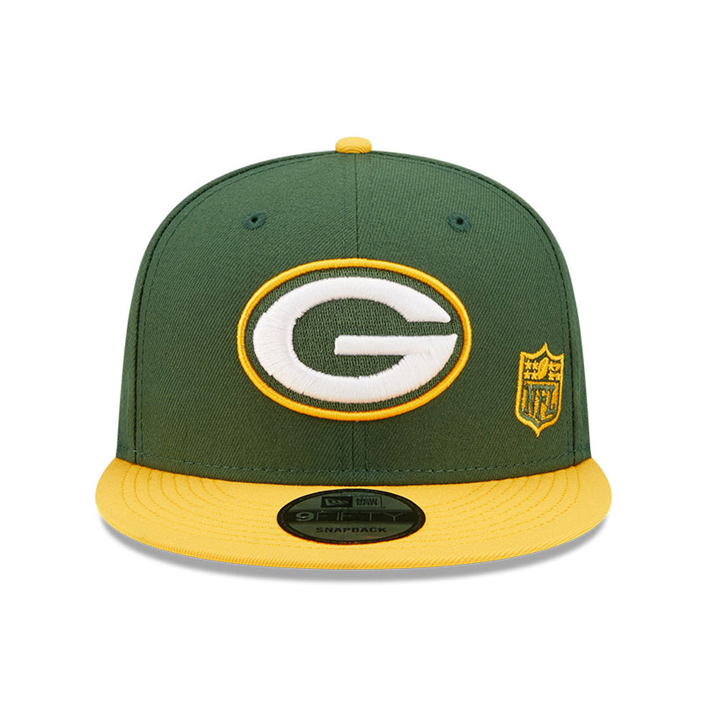 Casquette Snapback 9FIFTY NFL Team Arch Green Bay Packers vert-jaune NEW ERA