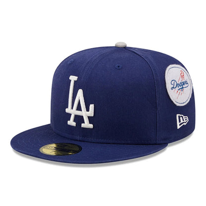 Casquette 59FIFTY MLB Cooperstown Patch L.A. Dodgers bleu NEW ERA