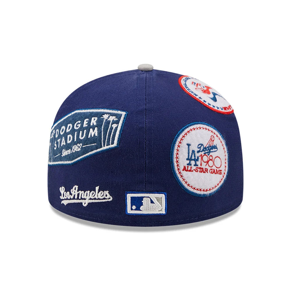 Casquette 59FIFTY MLB Cooperstown Patch L.A. Dodgers bleu NEW ERA