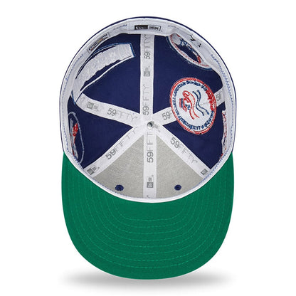 Casquette 59FIFTY MLB Cooperstown Patch L.A. Dodgers bleu NEW ERA