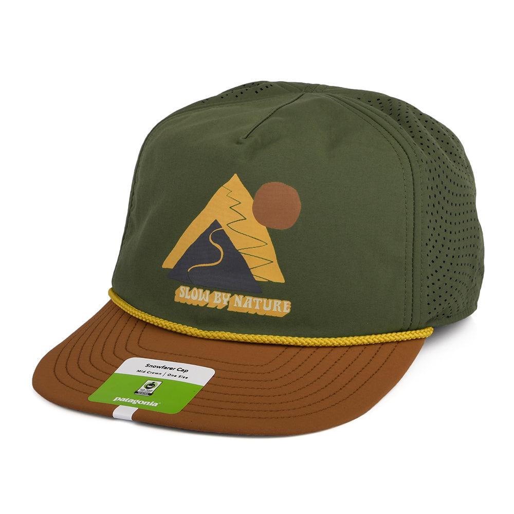 Casquette Strapback Recyclée Slow Going Snowfarer olive PATAGONIA
