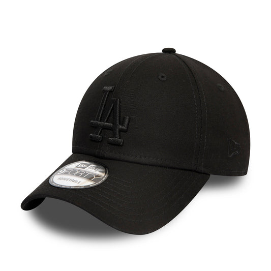 Casquette 9FORTY MLB League Essential L.A. Dodgers noir sur noir NEW ERA