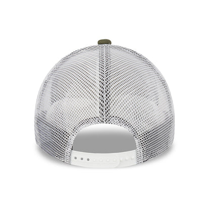 Casquette Trucker A-Frame MLB NY Yankees olive-blanc NEW ERA