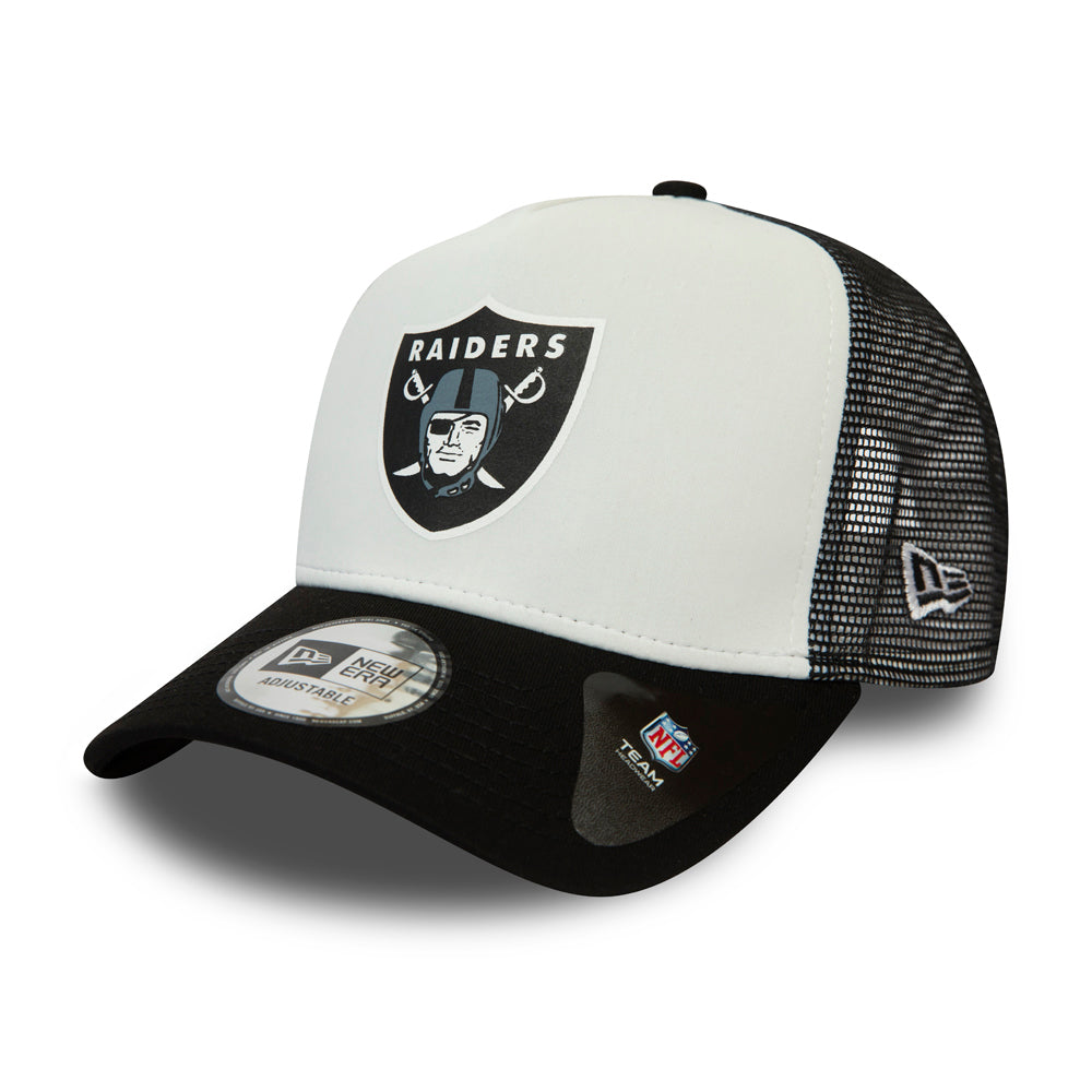 Casquette Trucker A-Frame 9FORTY NFL Team Colour Block Las Vegas Raiders noir-blanc NEW ERA