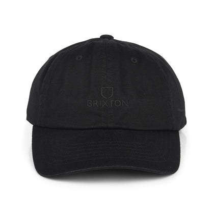 Casquette en Coton Alpha LP noir délavé BRIXTON