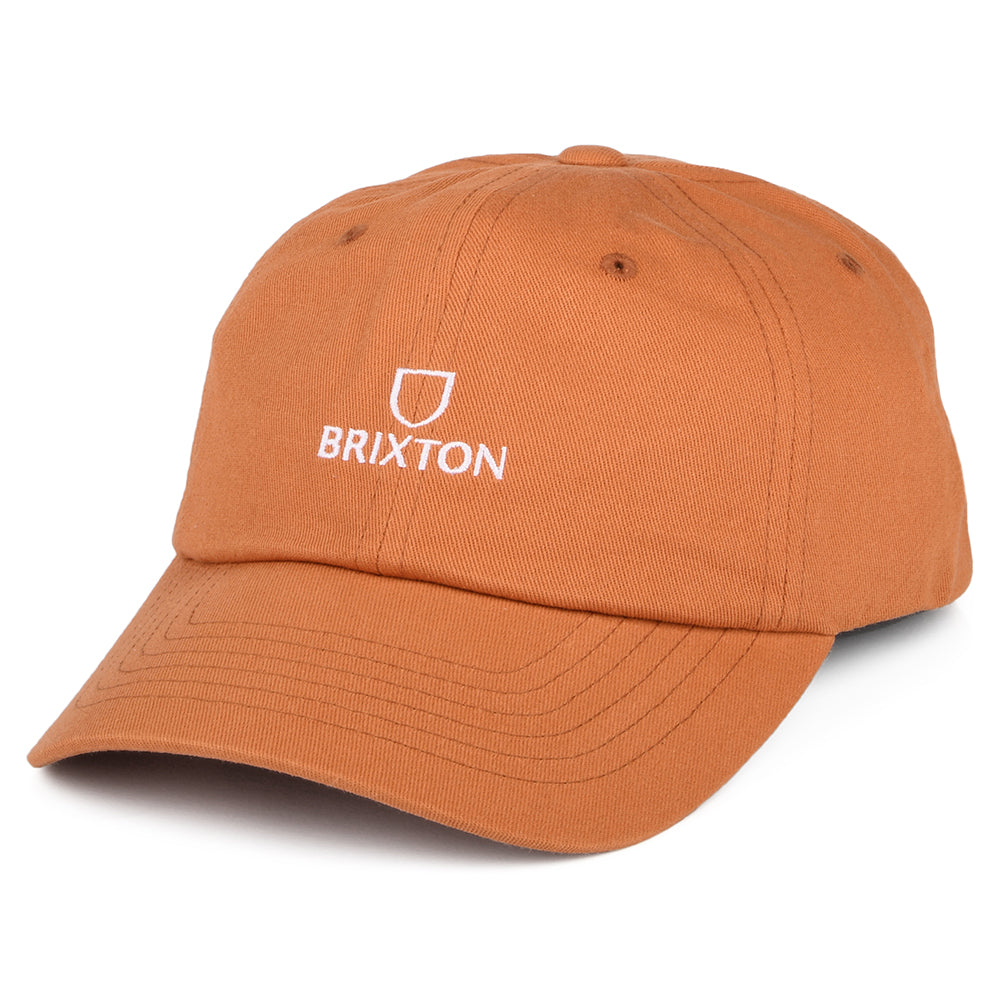 Casquette en Coton Alpha LP orange délavé BRIXTON