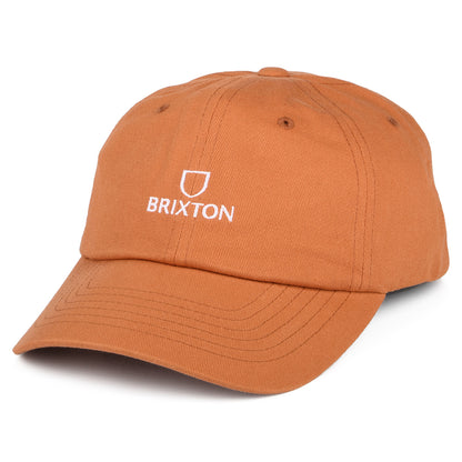 Casquette en Coton Alpha LP orange délavé BRIXTON