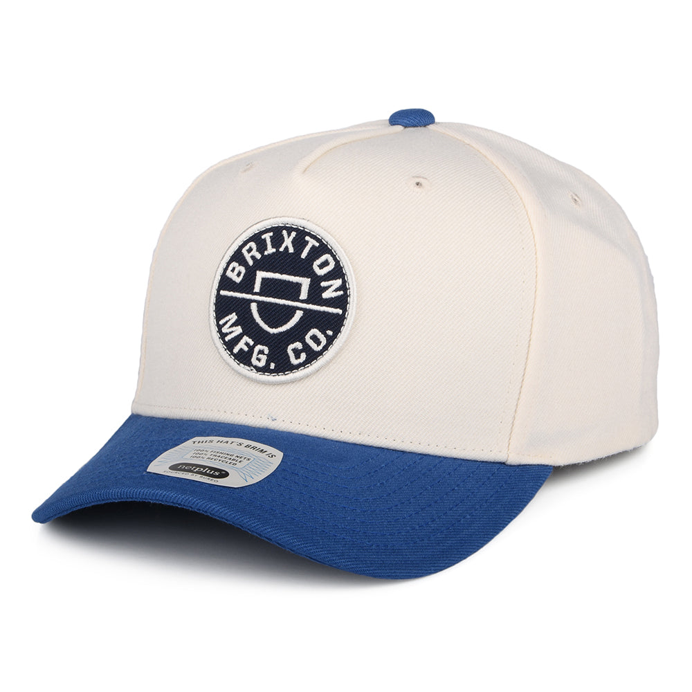 Casquette Snapback Crest C NetPlus MP blanc cassé-bleu BRIXTON