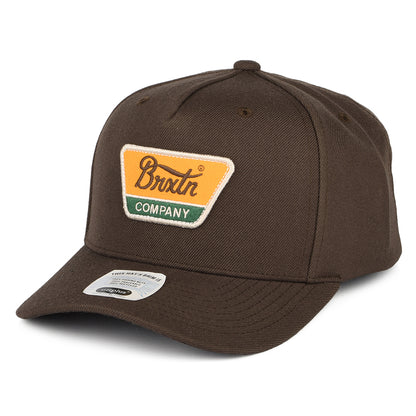 Casquette Snapback Linwood C NetPLus MP marron foncé BRIXTON