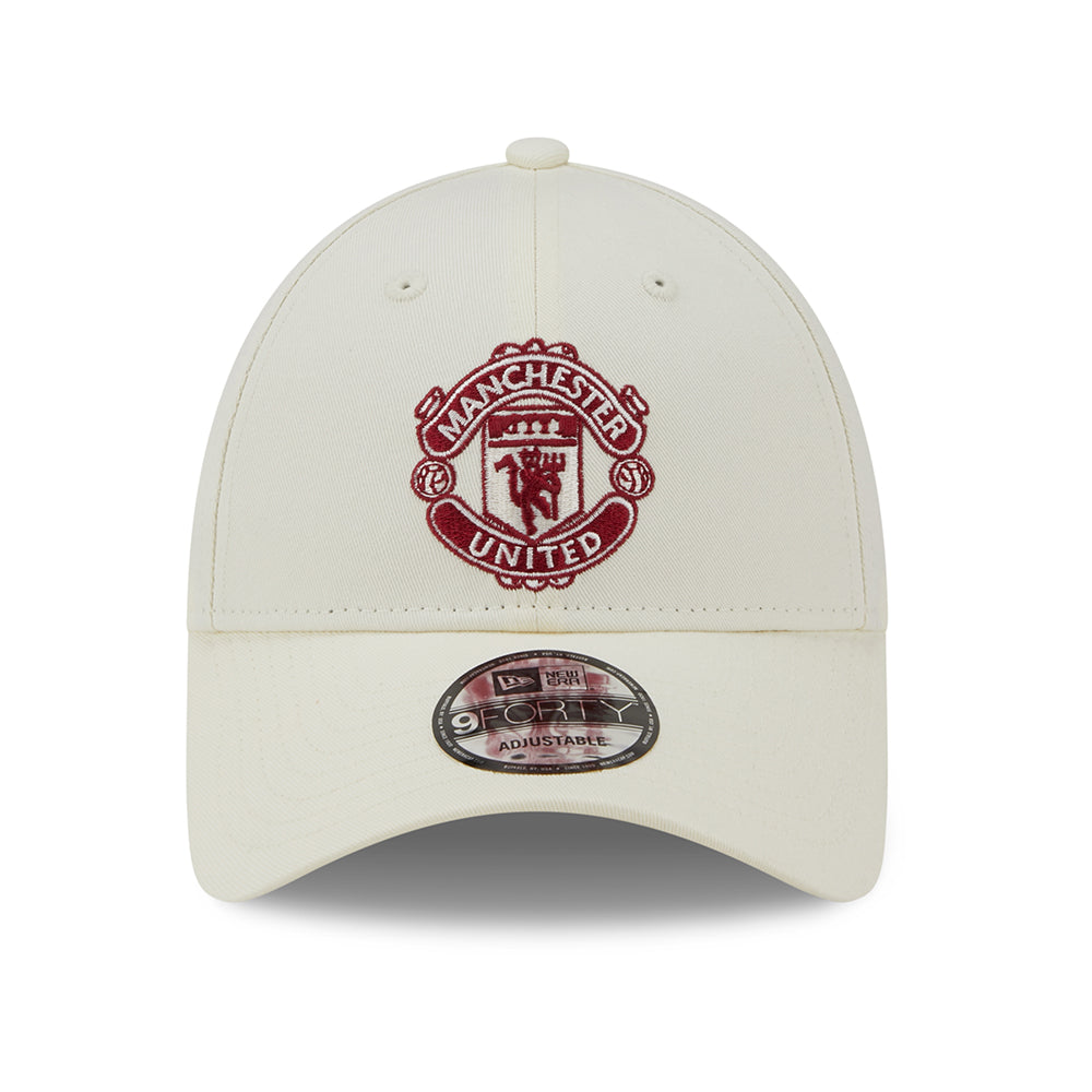 Casquette 9FORTY Seasonal Manchester United FC blanc cassé-cardinal NEW ERA