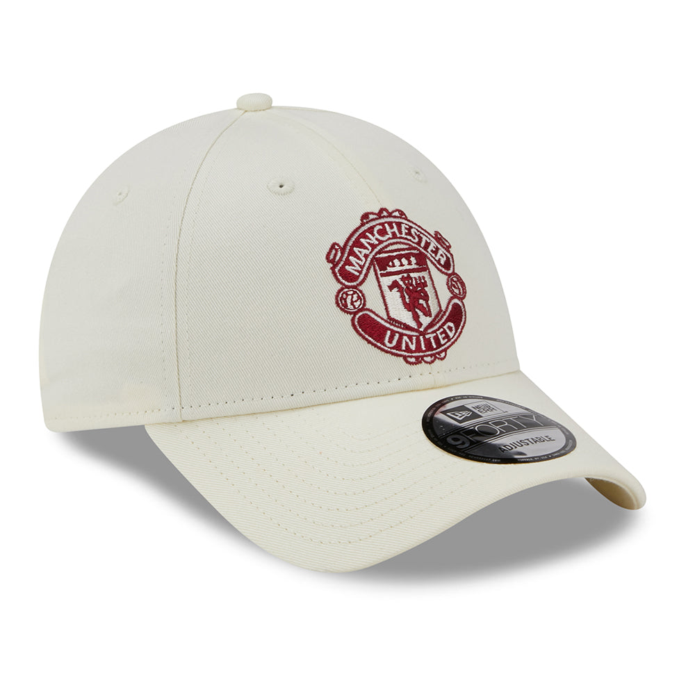 Casquette 9FORTY Seasonal Manchester United FC blanc cassé-cardinal NEW ERA