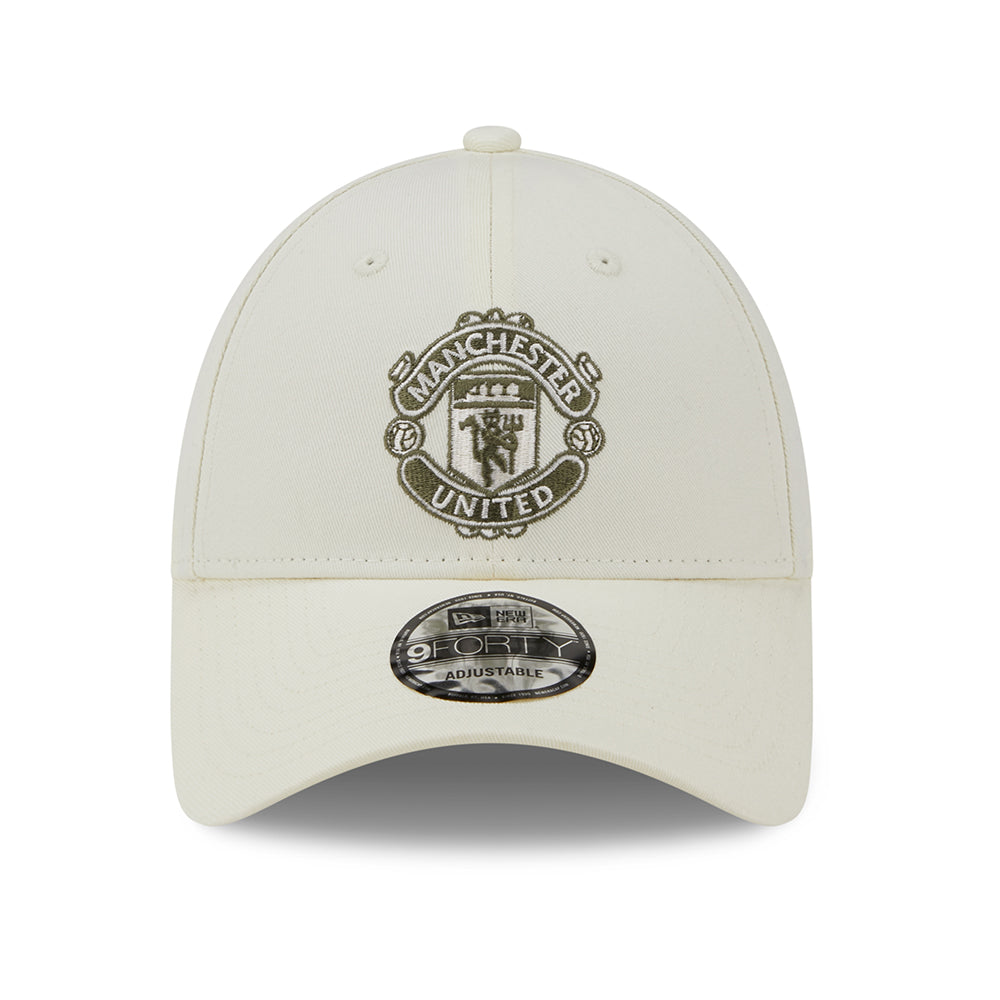 Casquette 9FORTY Seasonal Manchester United FC blanc cassé-olive NEW ERA