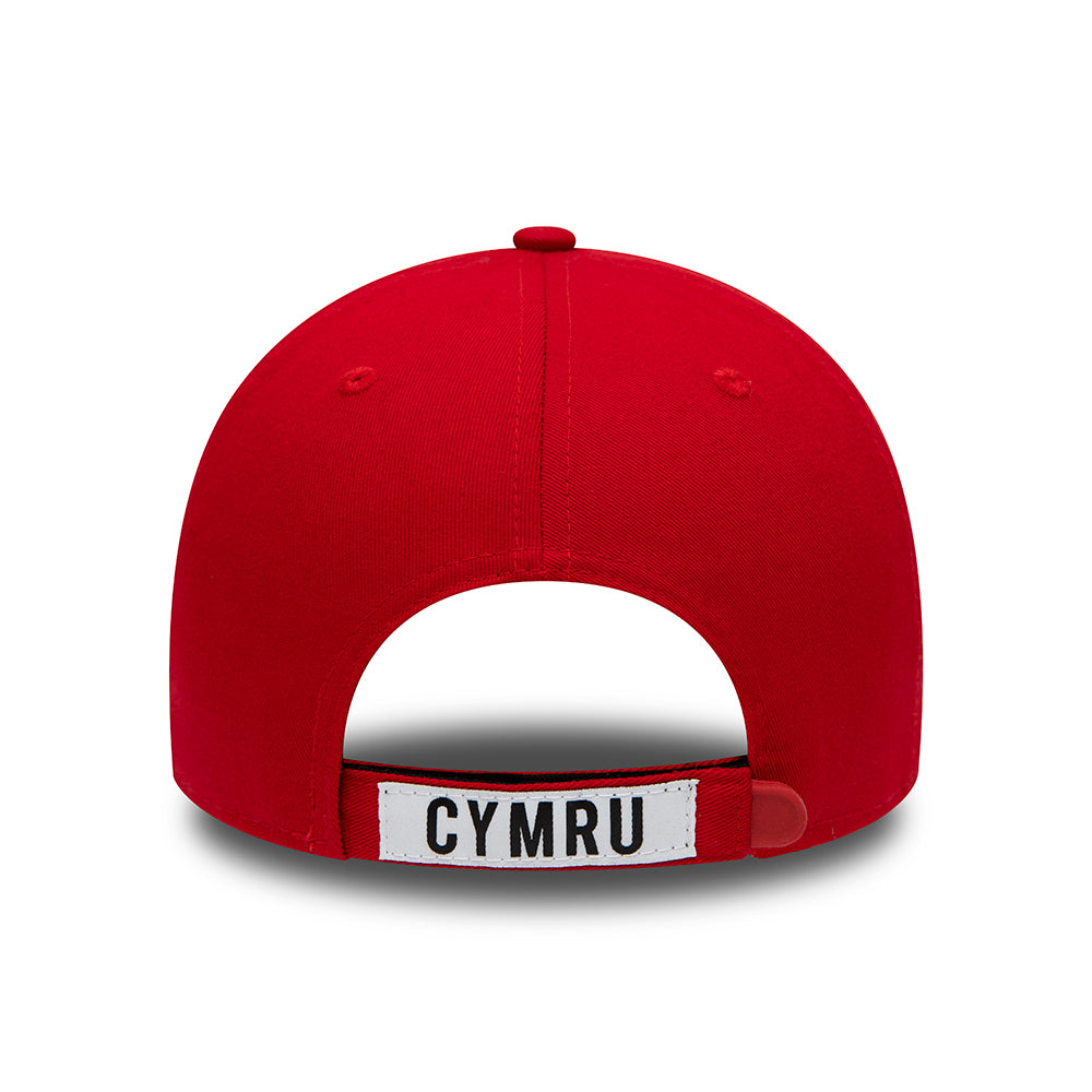 Casquette 9FORTY Core Fédération de Football de Galles écarlate-vert NEW ERA