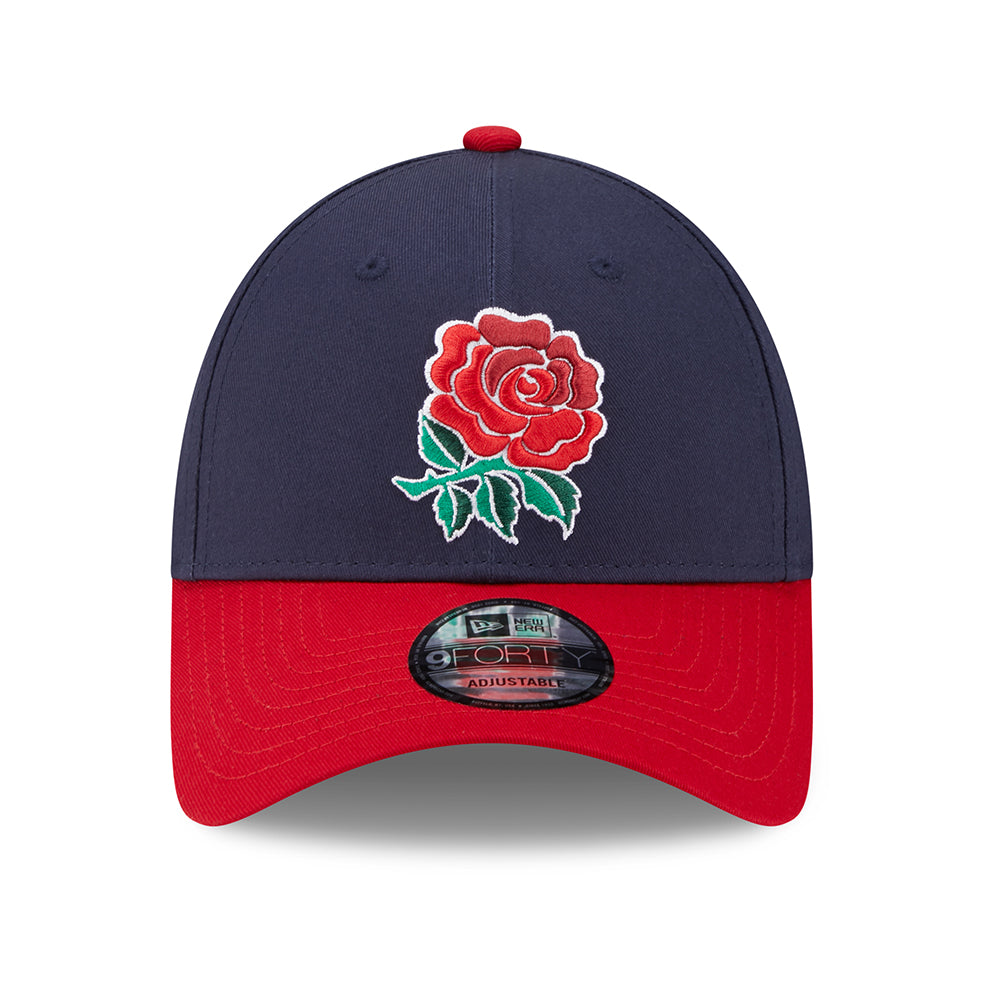Casquette 9FORTY Core Fédération Anglaise de Rugby à XV bleu marine-écarlate NEW ERA