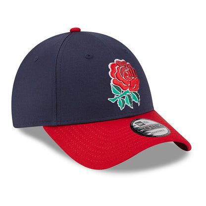 Casquette 9FORTY Core Fédération Anglaise de Rugby à XV bleu marine-écarlate NEW ERA