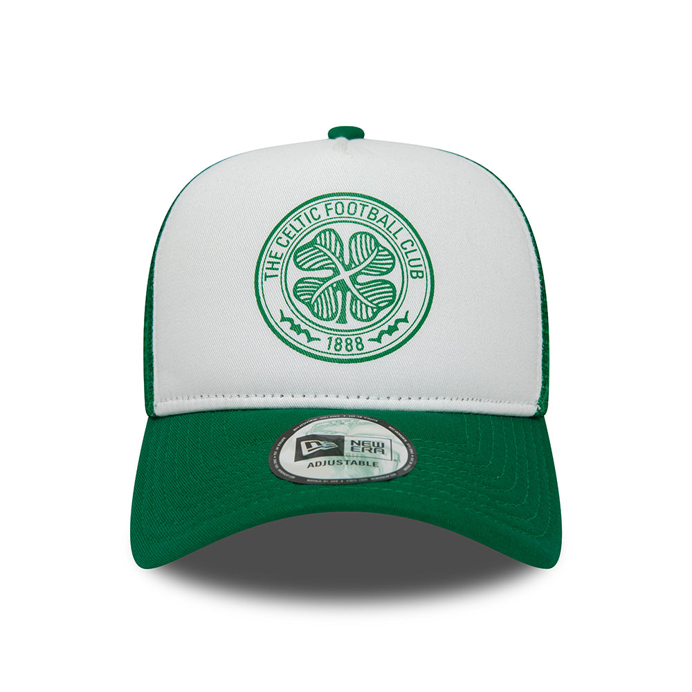 Casquette Trucker A-Frame Core Celtic FC vert-blanc NEW ERA