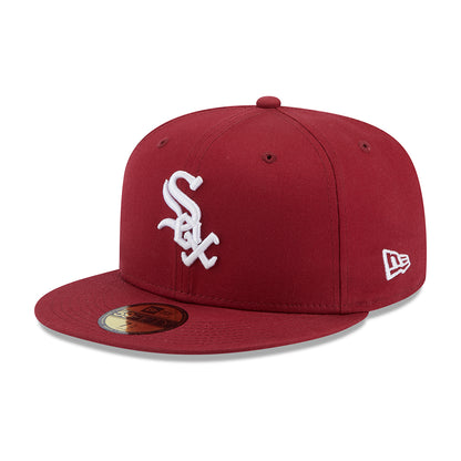 Casquette 59FIFTY MLB League Essential Chicago White Sox cardinal-blanc NEW ERA