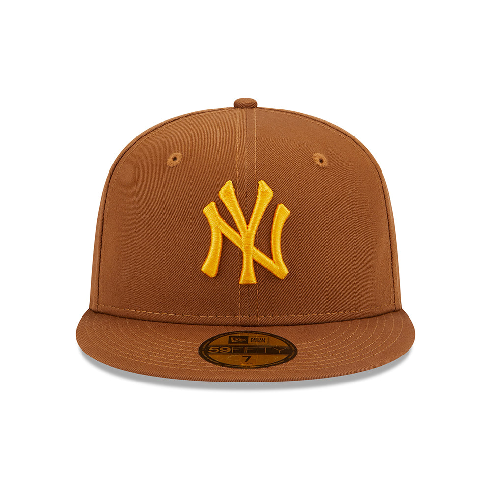 Casquette 59FIFTY MLB League Essential New York Yankees toffee-jaune NEW ERA