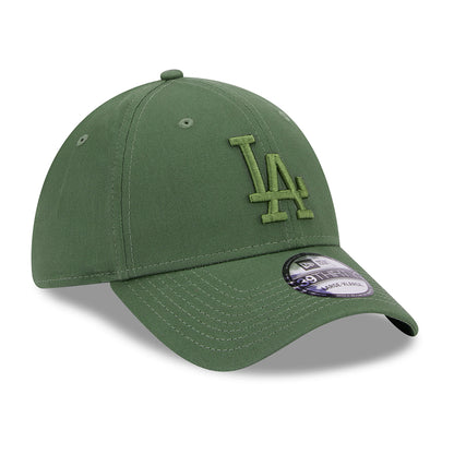 Casquette 39THIRTY MLB League Essential L.A. Dodgers olive sur olive NEW ERA