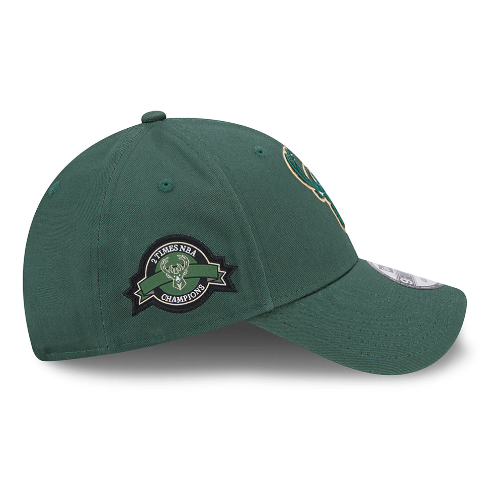 Casquette 9FORTY NBA Team Side Patch Milwaukee Bucks vert NEW ERA