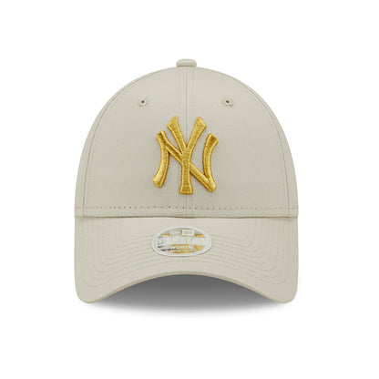 Casquette Femme 9FORTY MLB Metallic Logo New York Yankees pierre-doré NEW ERA
