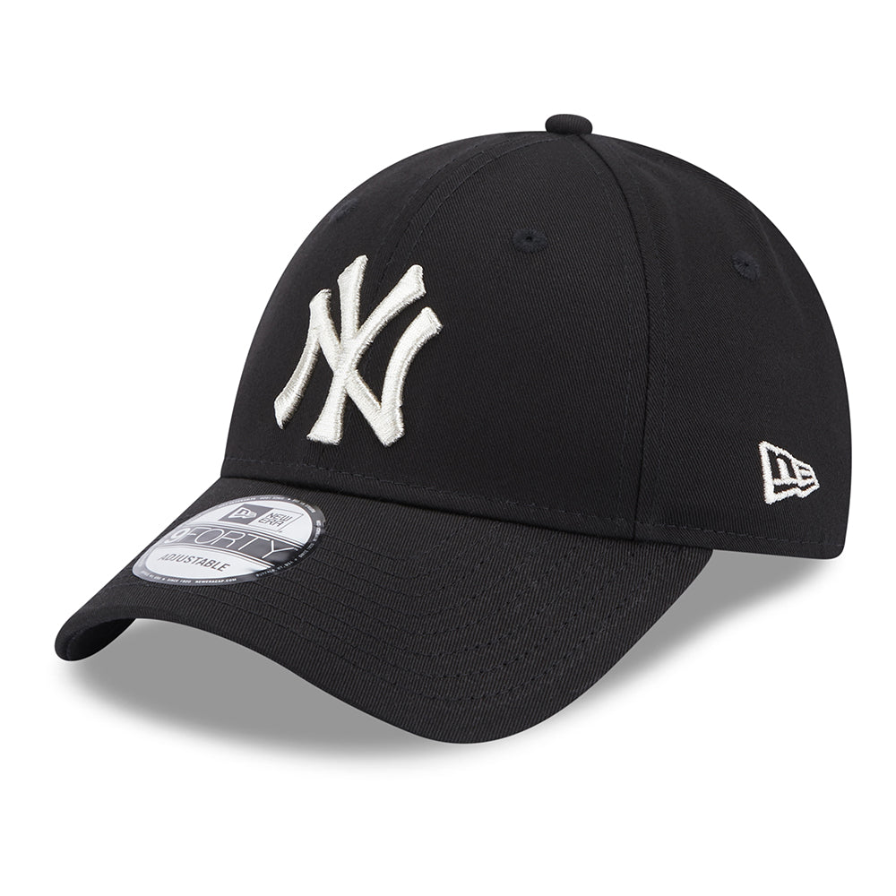 Casquette Femme 9FORTY MLB Metallic Logo New York Yankees noir-argenté NEW ERA