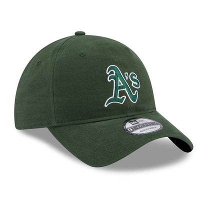 Casquette 9TWENTY MLB Team Script Oakland Athletics vert foncé NEW ERA