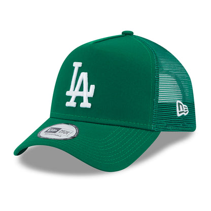 Casquette Trucker MLB League Essential A-Frame L.A. Dodgers malachite-blanc NEW ERA