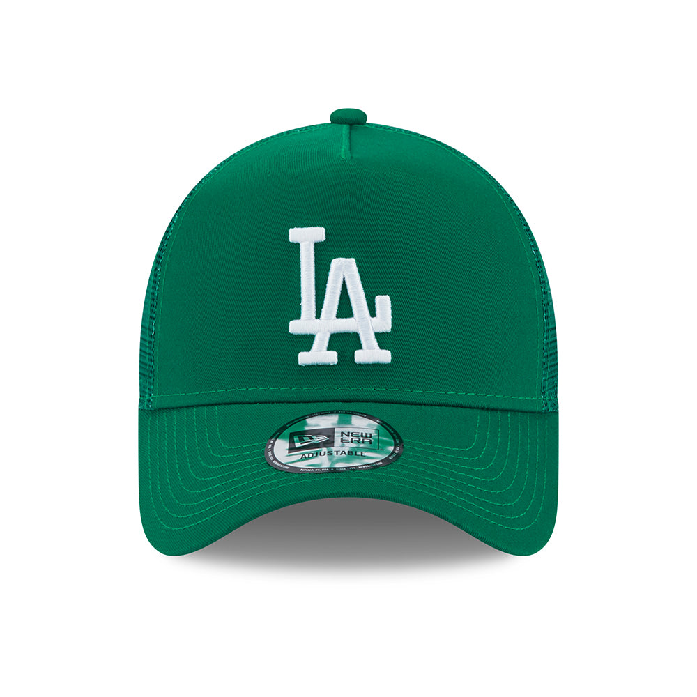 Casquette Trucker MLB League Essential A-Frame L.A. Dodgers malachite-blanc NEW ERA
