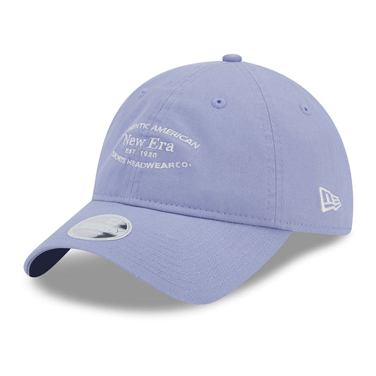 Casquette Femme 9TWENTY en Coton Délavé lavande-blanc NEW ERA