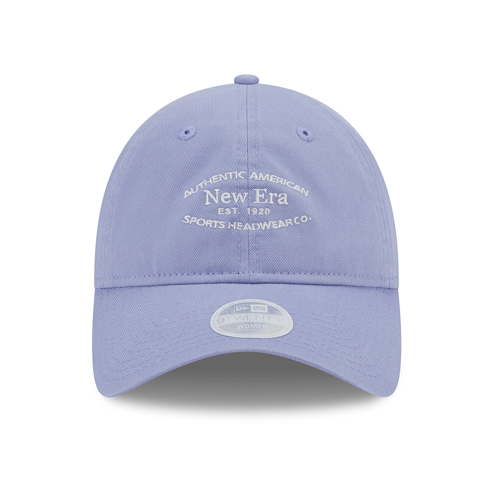 Casquette Femme 9TWENTY en Coton Délavé lavande-blanc NEW ERA